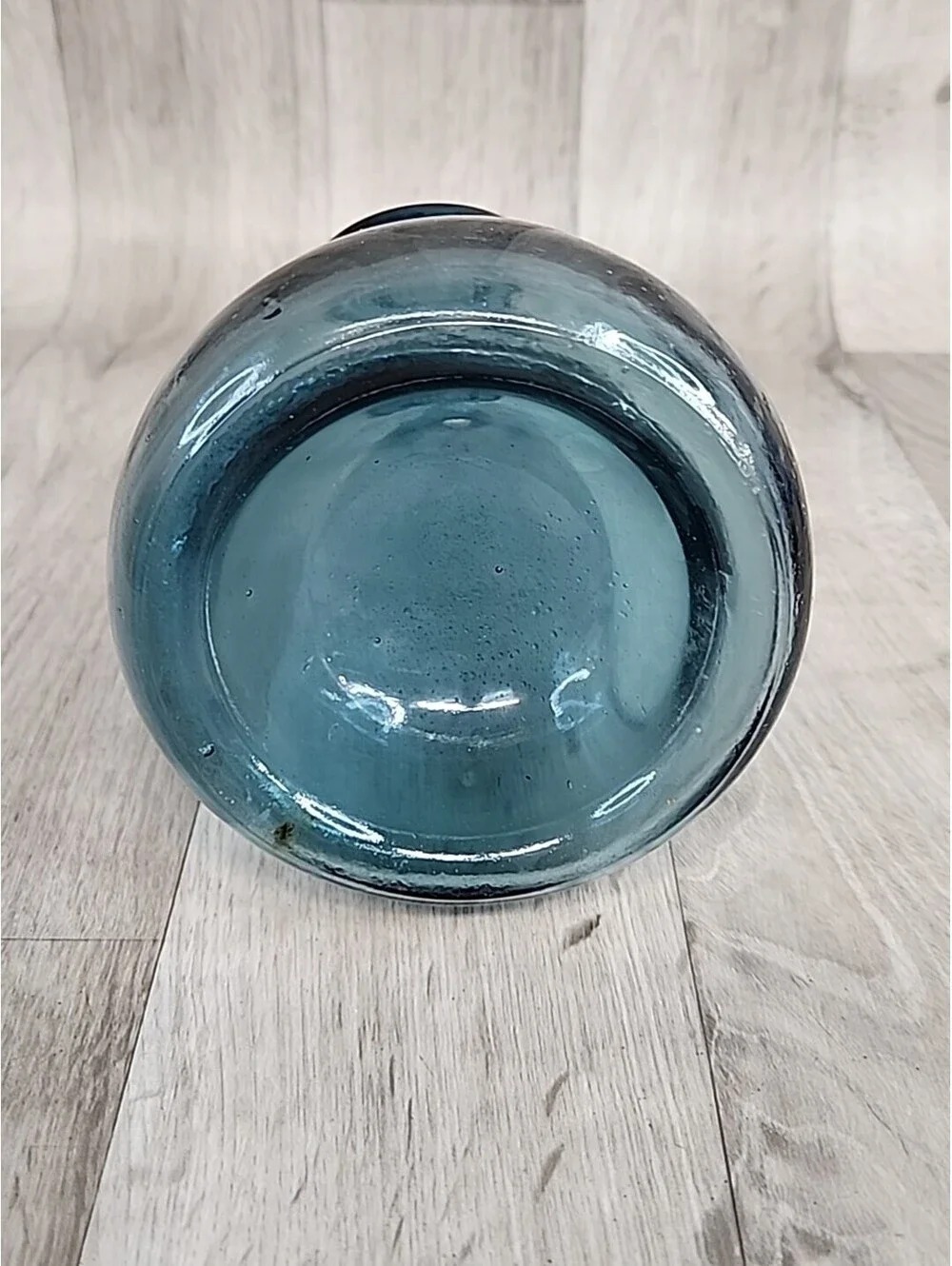 VTG Scandinavian Blue Glass Carafe Holmegaard O Winther 1960 'Cherry Elsinore'